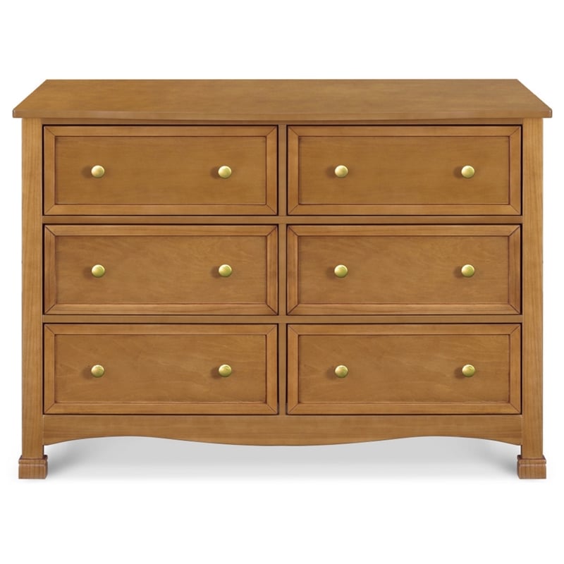 DaVinci Kalani 6 Drawer Double Wide Dresser in Chestnut