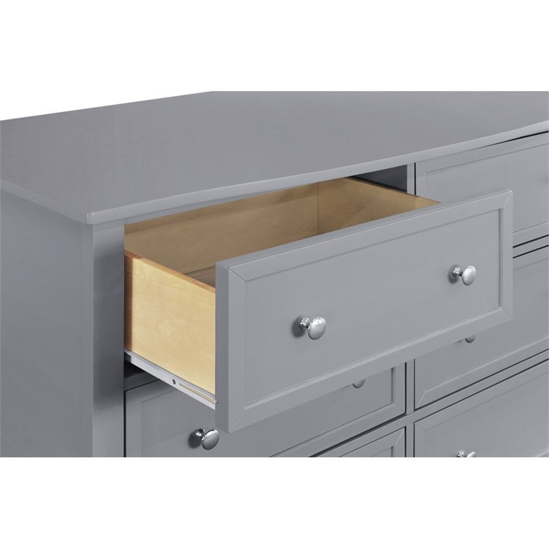 DaVinci Kalani 6 Drawer Double Wide Dresser in Gray