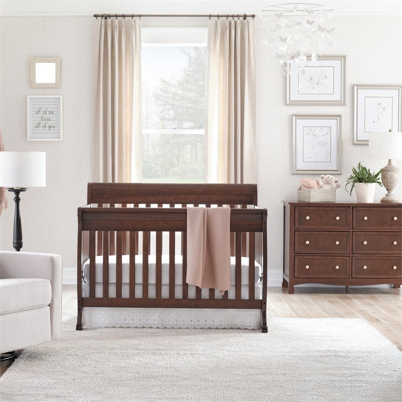 DaVinci Kalani 6 Drawer Double Wide Dresser in Espresso