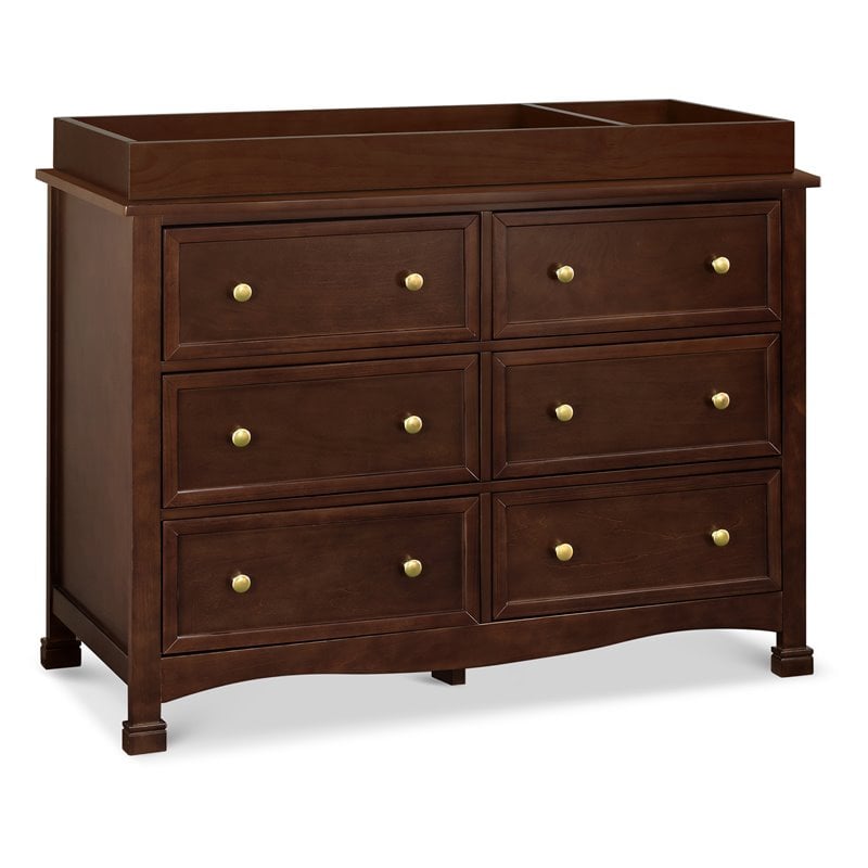 DaVinci Kalani 6 Drawer Double Wide Dresser in Espresso