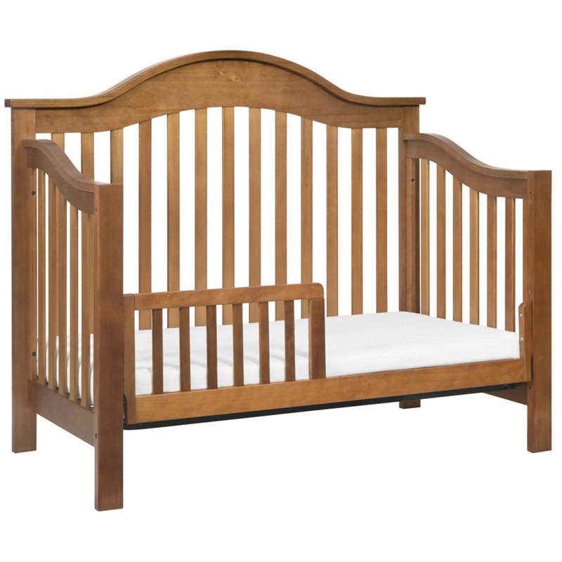 DaVinci Jayden Solid Wood 4-in-1 Convertible Crib in Chestnut