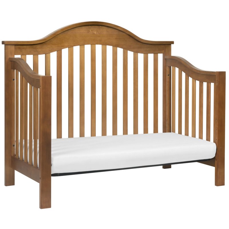 DaVinci Jayden Solid Wood 4-in-1 Convertible Crib in Chestnut