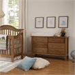 DaVinci Jayden Wooden 6-Drawer Double Wide Dresser in Chestnut Brown