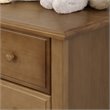 DaVinci Jayden Wooden 6-Drawer Double Wide Dresser in Chestnut Brown