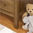 DaVinci Jayden Wooden 6-Drawer Double Wide Dresser in Chestnut Brown