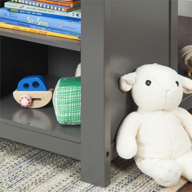 DaVinci Piedmont 4-in-1 Pine Wood Crib and Changer Combo in Slate