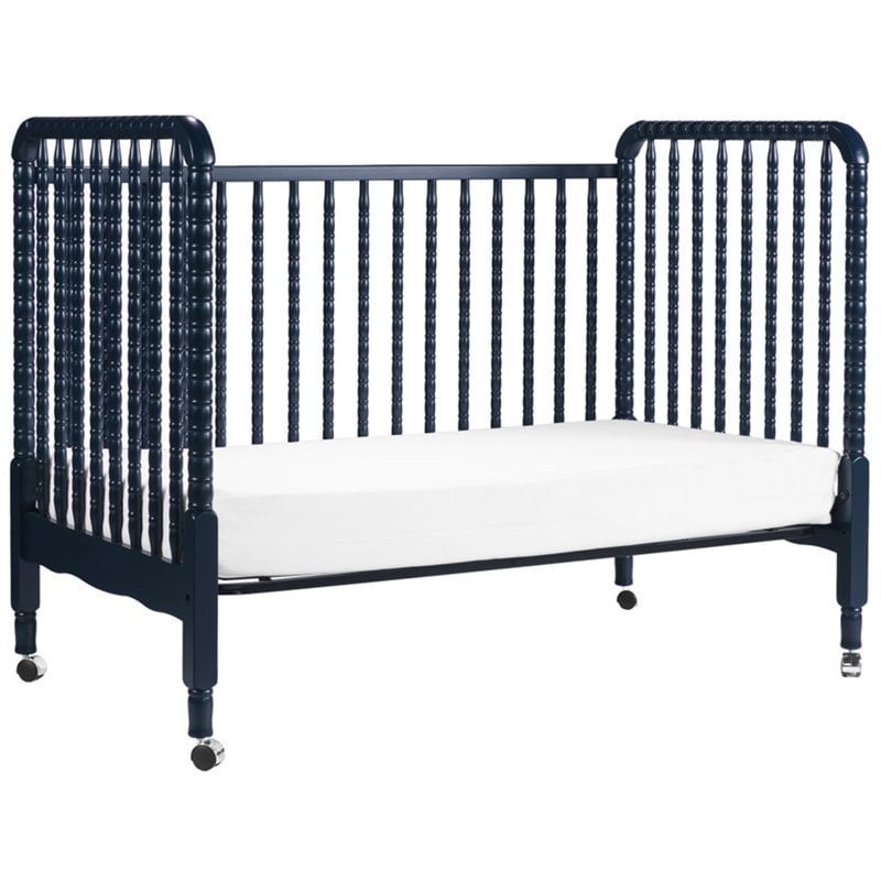 DaVinci Jenny Lind Solid Wood 3-in-1 Convertible Crib in Navy Blue