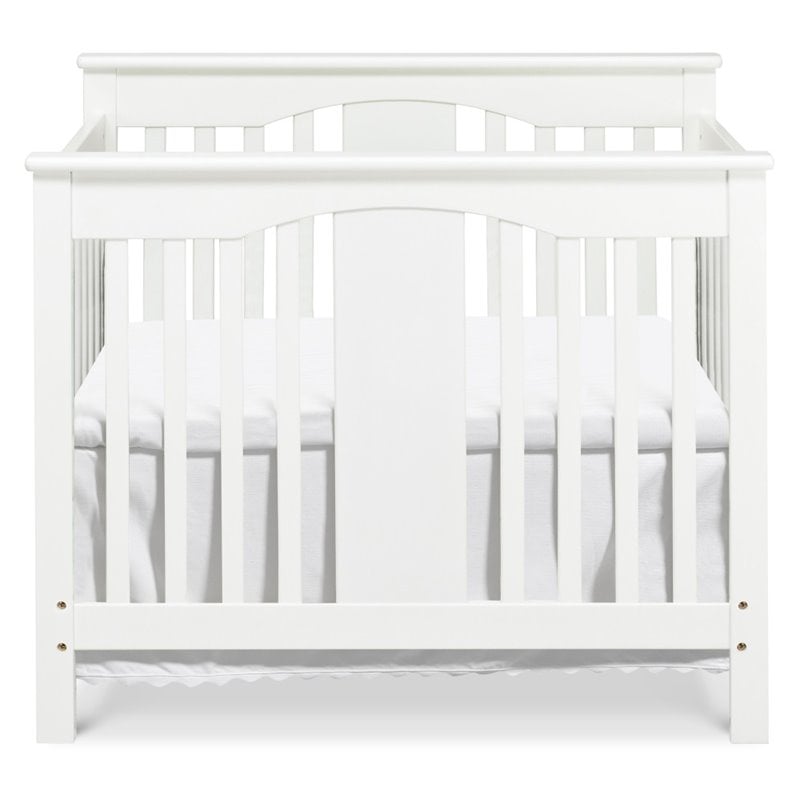 DaVinci Annabelle Mini 2 in 1 Convertible Wood Baby White Crib 