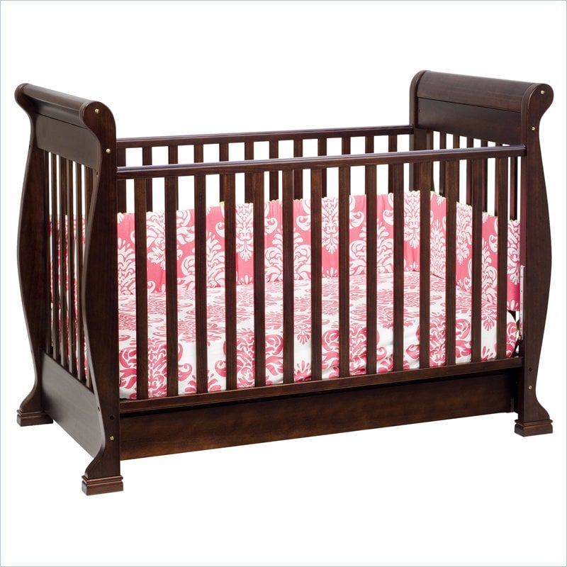   in 1 Convertible Wood Baby Espresso Finish Crib 048517009918  