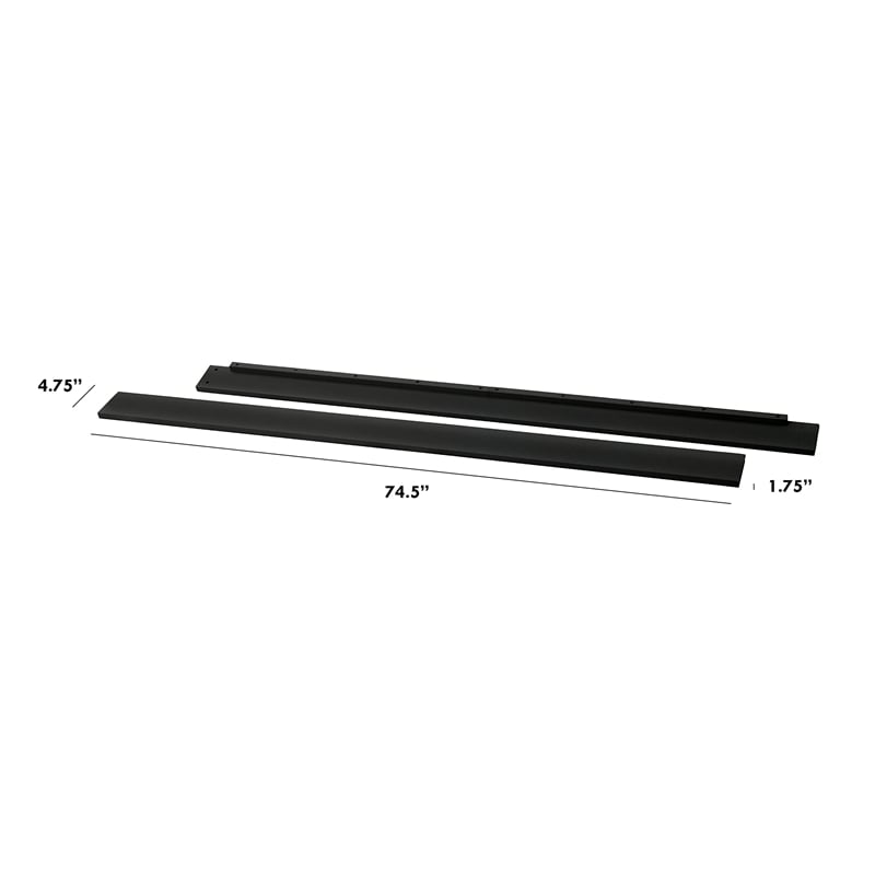 DaVinci Hidden Hardware Twin-Full Size Bed Conversion Kit in Ebony