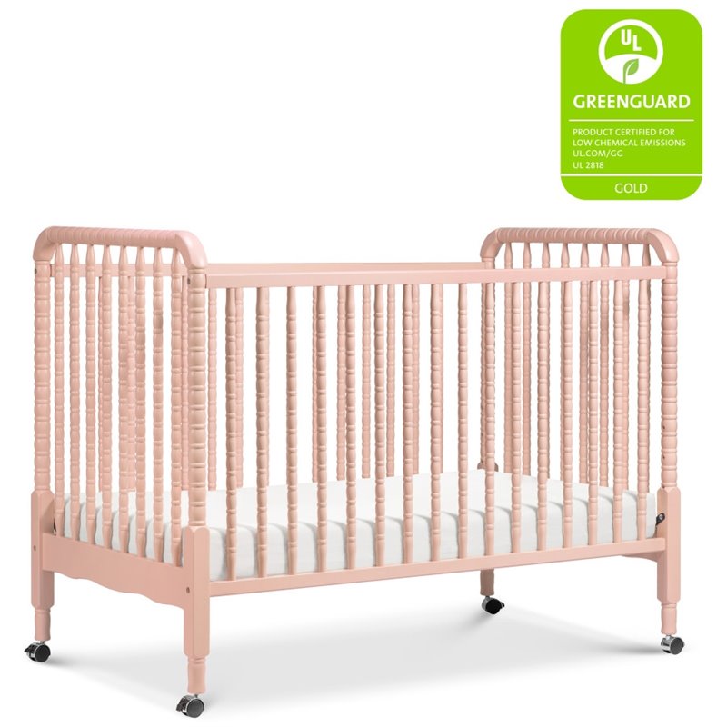 DaVinci Jenny Lind 3-in-1 Convertible Crib in Pink Blush