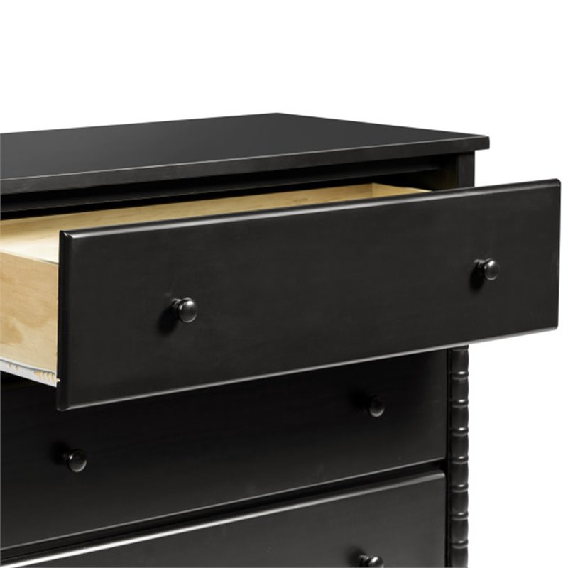 DaVinci Jenny Lind 3-Drawer Spindle Baby Dresser in Ebony