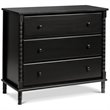 DaVinci Jenny Lind 3-Drawer Spindle Baby Dresser in Ebony