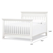DaVinci Hidden Hardware Twin-Full Size Bed Conversion Kit in Warm White
