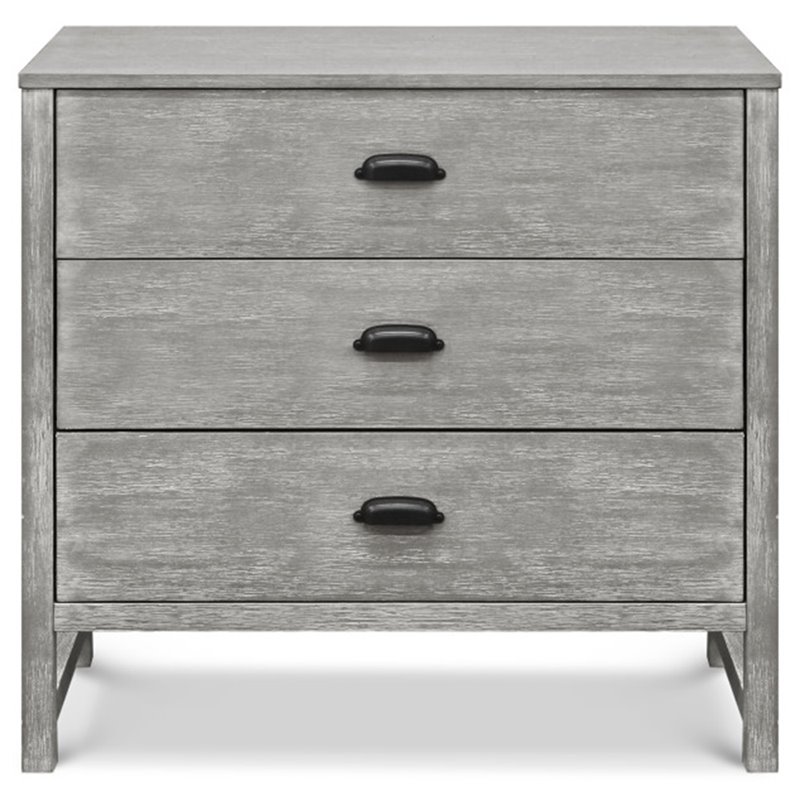 DaVinci Fairway Pine Wood 3-Drawers Baby Dresser in Cottage Gray