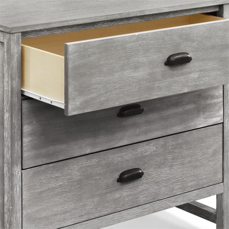 DaVinci Fairway Pine Wood 3-Drawers Baby Dresser in Cottage Gray