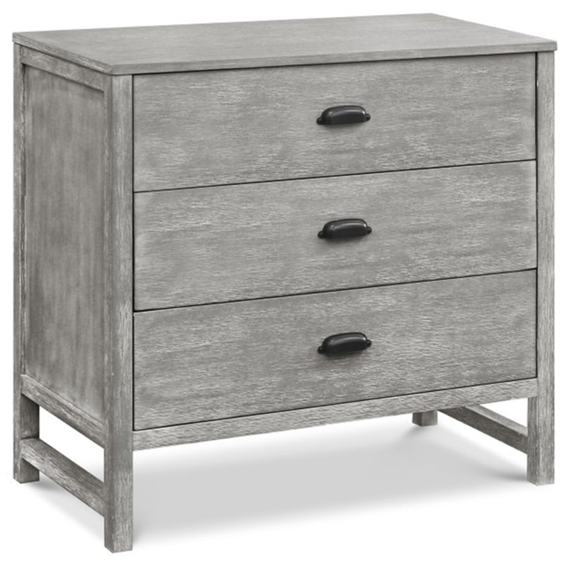 DaVinci Fairway Pine Wood 3-Drawers Baby Dresser in Cottage Gray