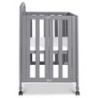 Davinci Dylan Folding Portable 3-in-1 Mini Crib in Gray