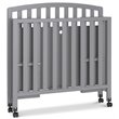 Davinci Dylan Folding Portable 3-in-1 Mini Crib in Gray