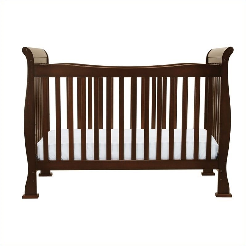   in 1 Convertible w/ Toddler Rail Coffee Crib 048517008690  