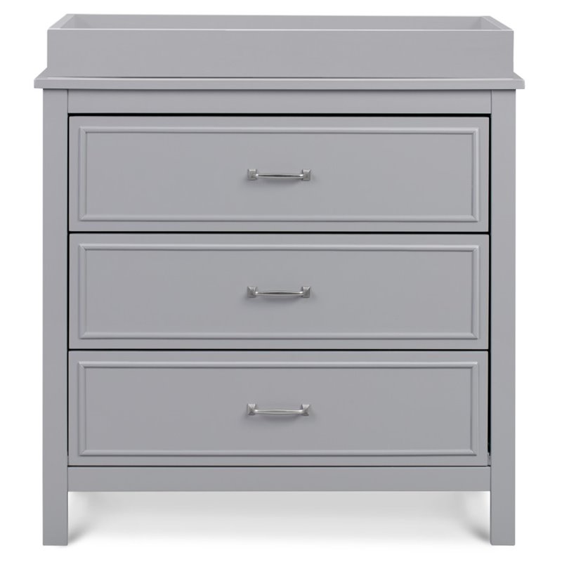 Davinci Charlie 3-Drawer Dresser in Gray