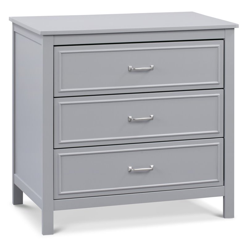 Davinci Charlie 3-Drawer Dresser in Gray