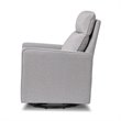Davinci Gabby Pillowback Swivel Glider in Misty Gray