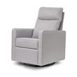 Davinci Gabby Pillowback Swivel Glider in Misty Gray