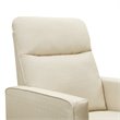 Davinci Gabby Pillowback Swivel Glider in Natural Oat