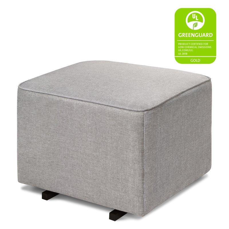 Davinci Universal Gliding Ottoman in Misty Gray
