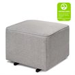 Davinci Universal Gliding Ottoman in Misty Gray