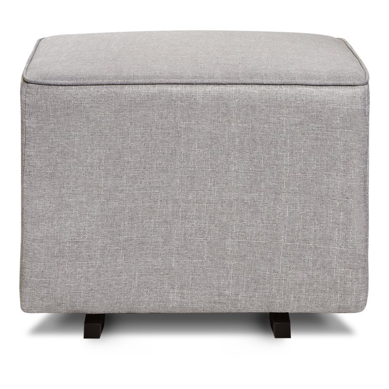 Davinci Universal Gliding Ottoman in Misty Gray