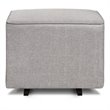 Davinci Universal Gliding Ottoman in Misty Gray