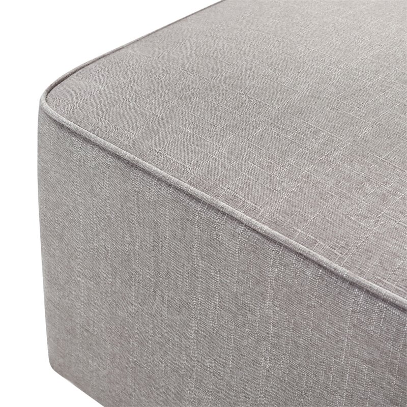 Davinci Universal Gliding Ottoman in Misty Gray