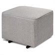 Davinci Universal Gliding Ottoman in Misty Gray