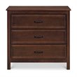 4-in-1 Convertible Crib and Matching Dresser Changing Table Set in Espresso