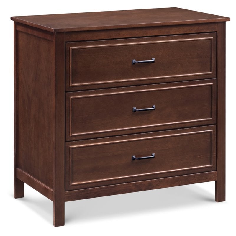 4-in-1 Convertible Crib and Matching Dresser Changing Table Set in Espresso