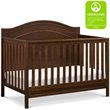 4-in-1 Convertible Crib and Matching Dresser Changing Table Set in Espresso
