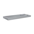 4-in-1 Convertible Crib and Dresser Set with Removable Changing Tray in Gray