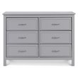 4-in-1 Convertible Crib and Dresser Set with Removable Changing Tray in Gray