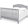 4-in-1 Convertible Crib and Dresser Set with Removable Changing Tray in Gray