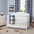 4-in-1 Convertible Crib and Dresser Set with Removable Changing Tray in White
