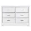 4-in-1 Convertible Crib and Dresser Set with Removable Changing Tray in White