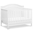 4-in-1 Convertible Crib and Dresser Set with Removable Changing Tray in White