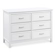 4-in-1 Convertible Crib and Dresser Set with Removable Changing Tray in White