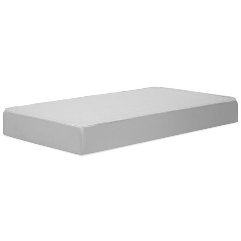 4-in-1 Convertible Crib Set with Dresser Mattress and Changing Tray in White