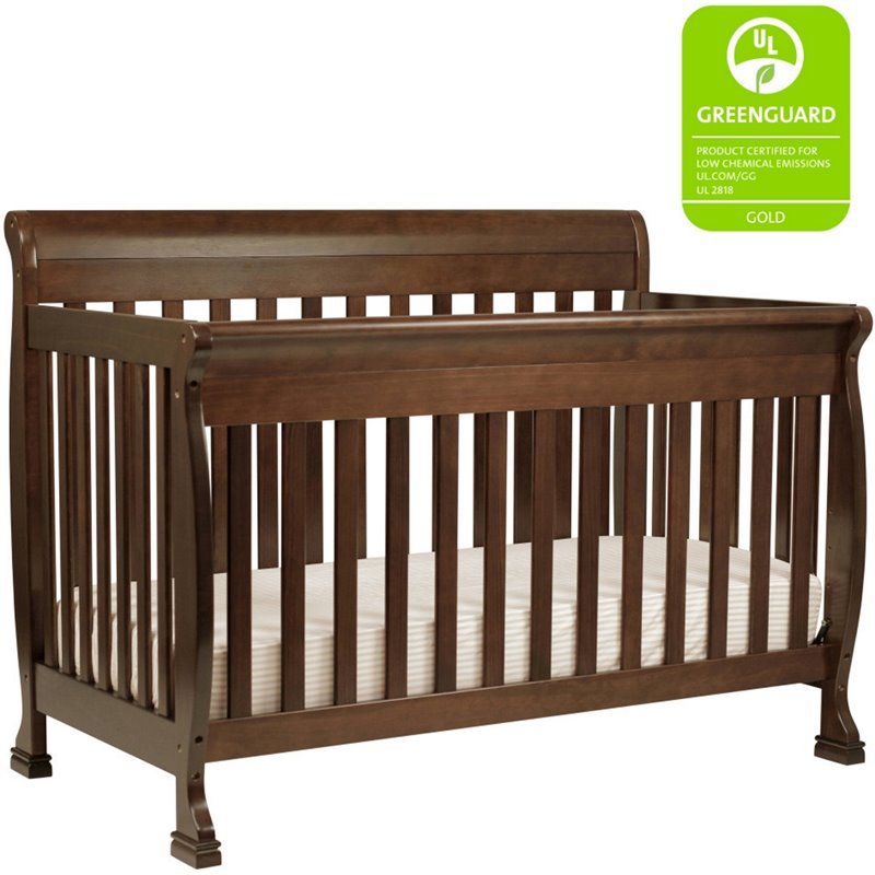 4-in-1 Convertible Crib and Dresser Set with Removable Changing Tray in White