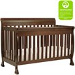 4-in-1 Convertible Crib and Dresser Set with Removable Changing Tray in White