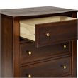 4-in-1 Convertible Crib and Dresser Set with Removable Changing Tray in White