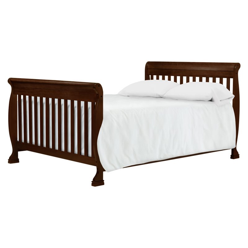4-in-1 Convertible Crib and Dresser Set with Removable Changing Tray in White